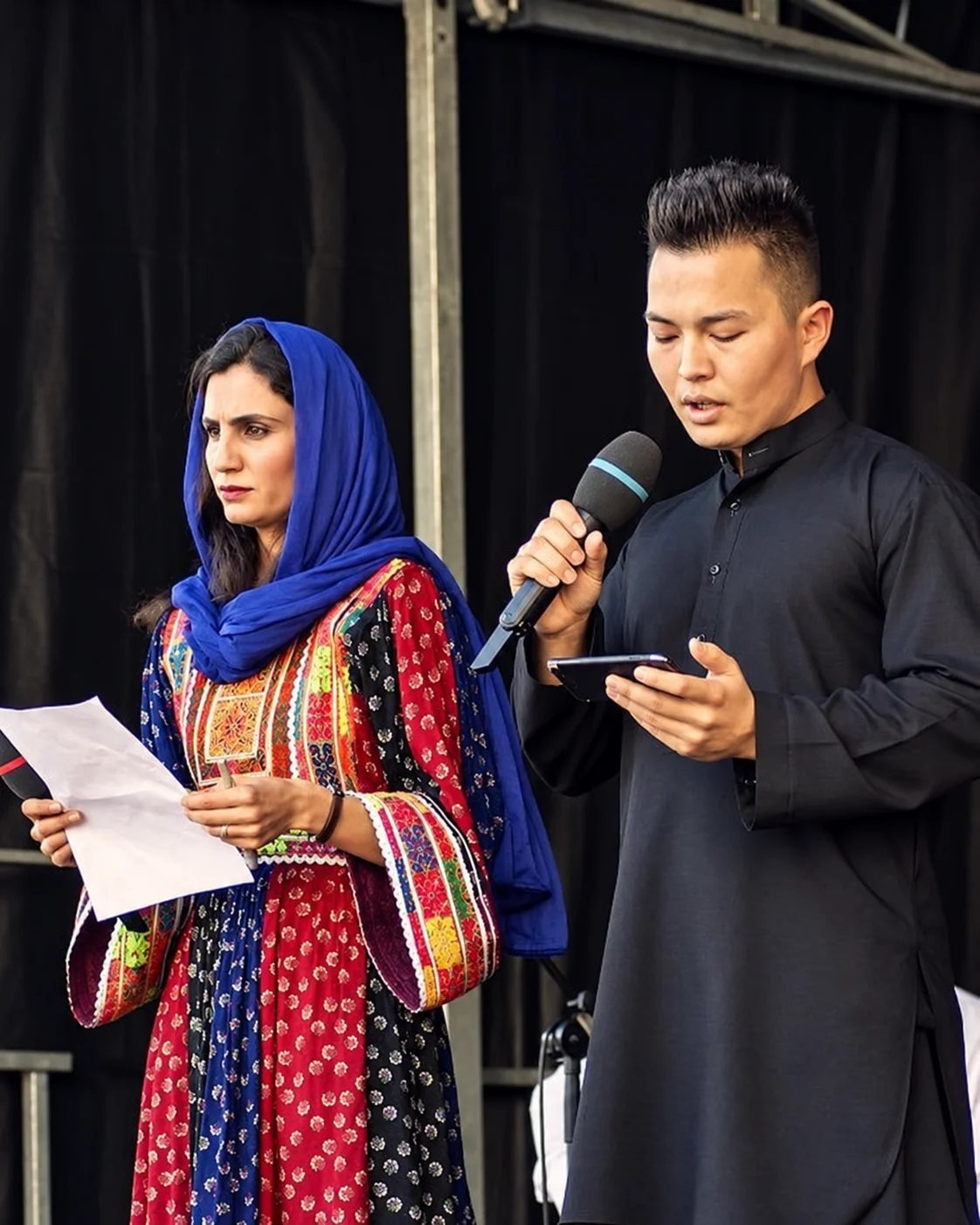زموږ تاریخچه د کډوالو په نړیواله ورځ پر سټېج وینا، د جمهوریت میدان، ۲۰۱۸