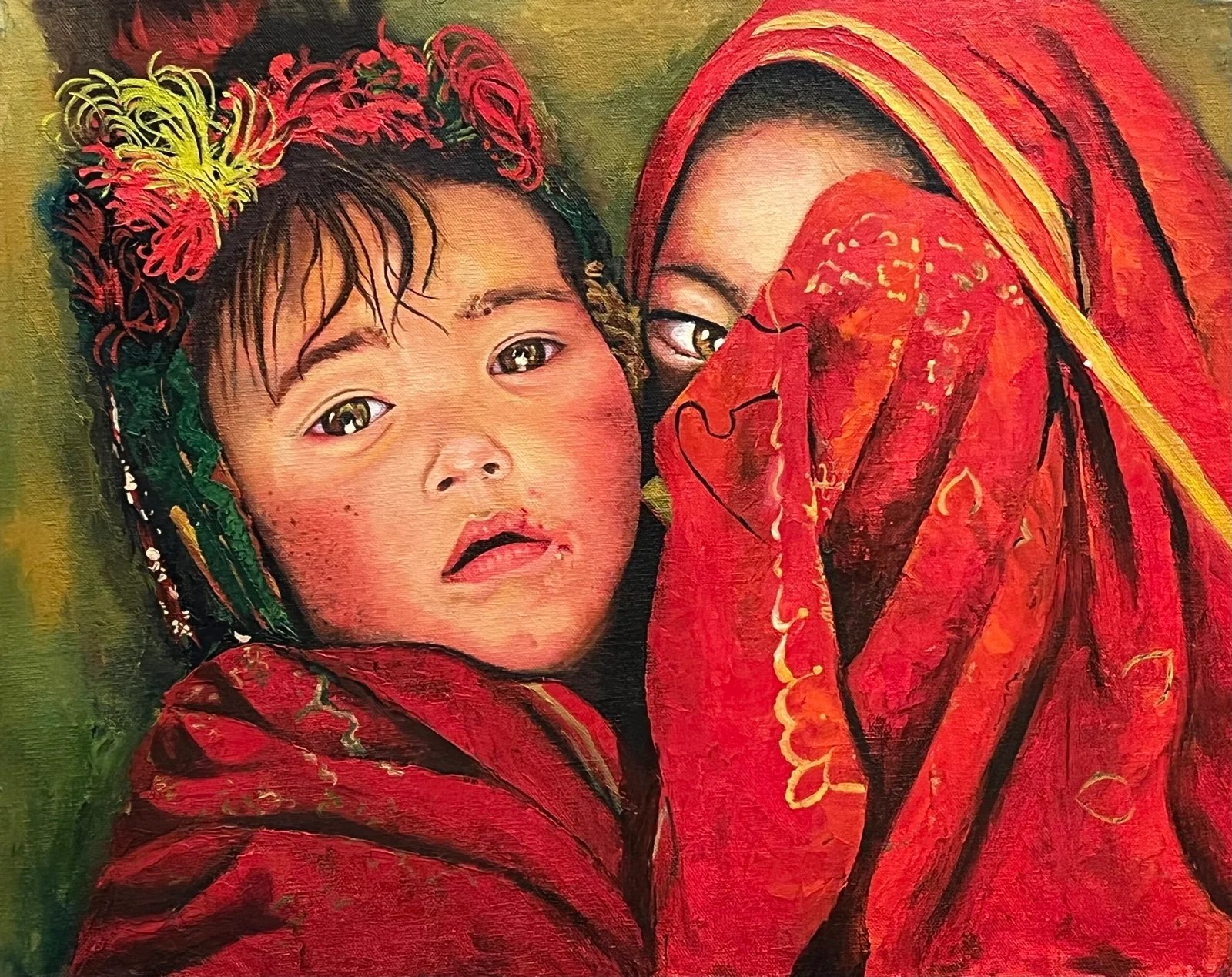 زموږ تاریخچه د جلاوطنې افغان هنرمندې مینا صفري یو اثر